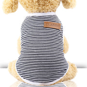 Dog Clothes Cat Clothes Pet Cotton Striped Vest Small Medium Large Dog Clothes