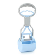 Dog Poop Picker Out Walking Dog Poop Picker in light blue color with ergonomic handle for easy use.