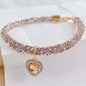 Cat Collar Heart Jewel Pendant Party Reflex Rhinestone Necklace